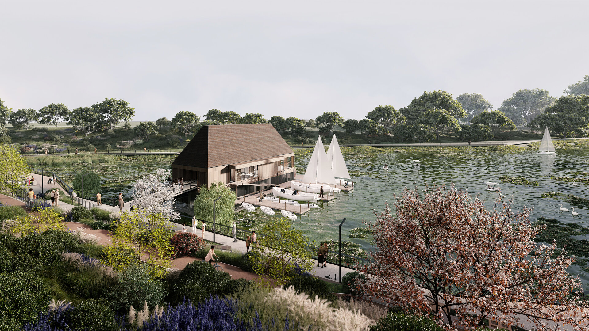 Landscape design by the lake - CUG