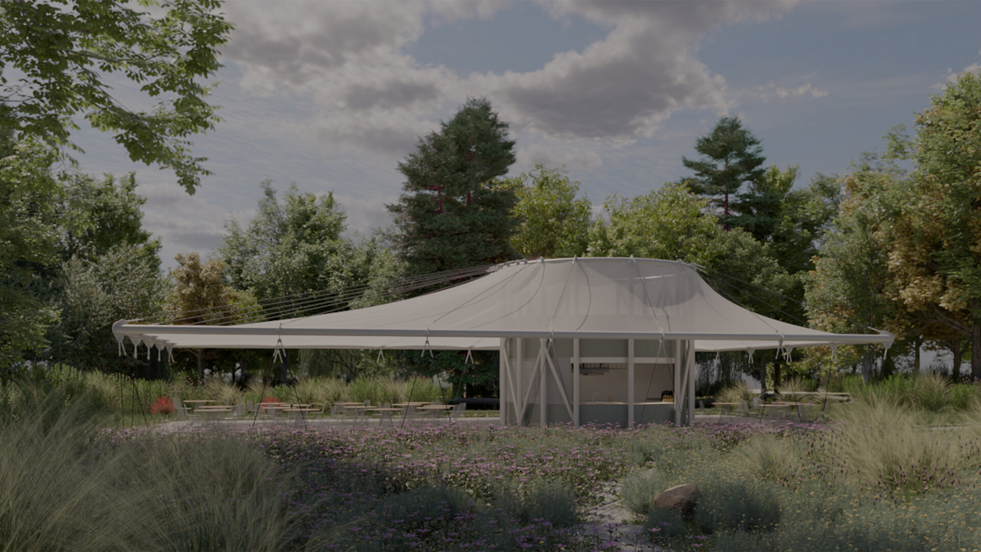 Pavilion in the Botanical Garden