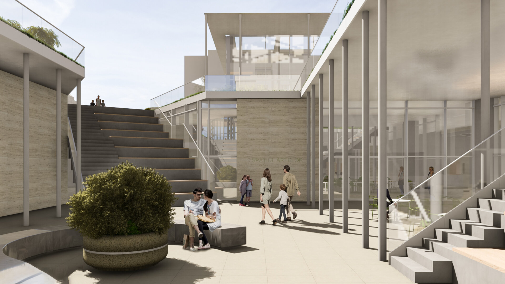 Extending the cultural space of the city center of Pitești