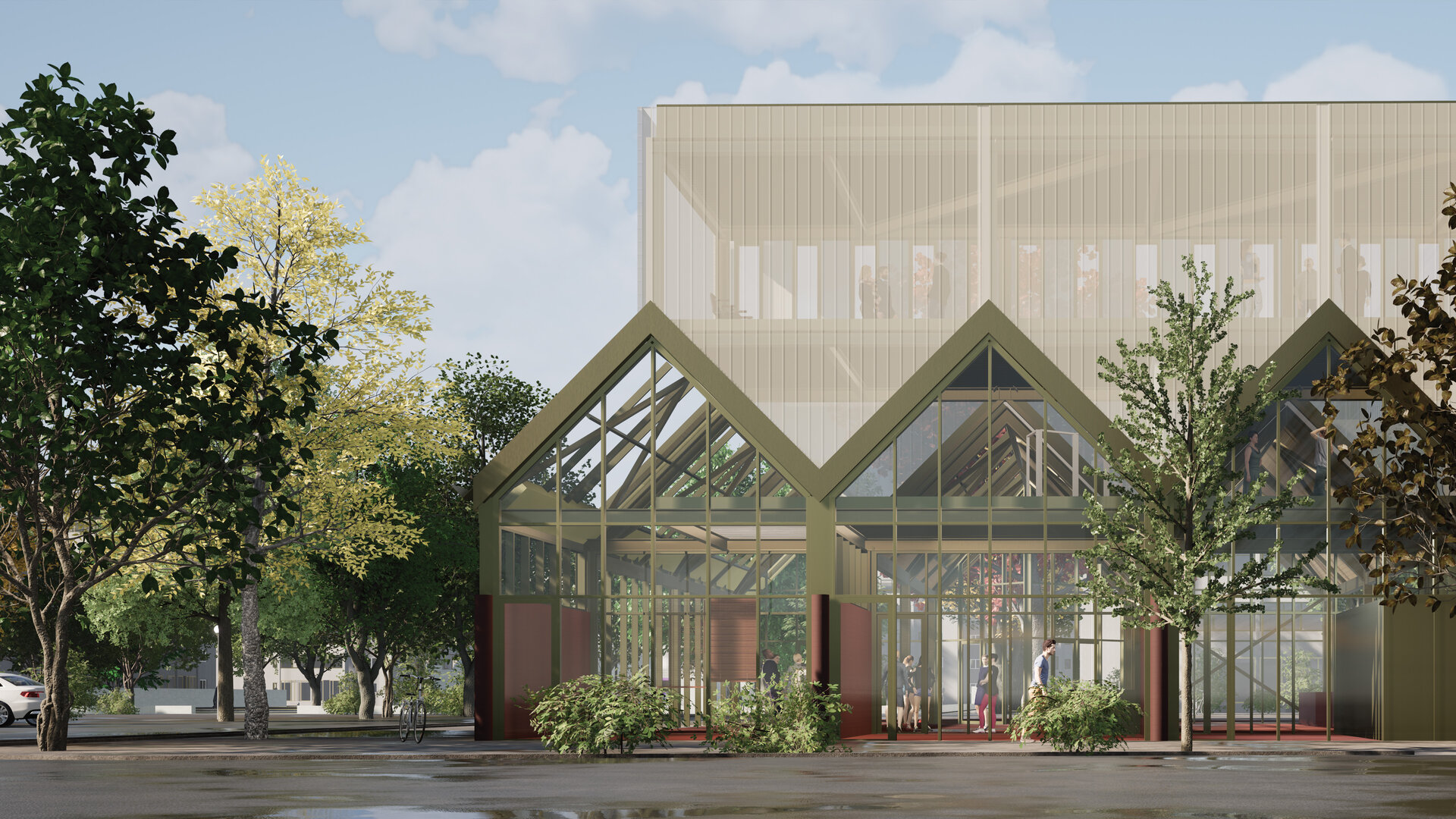 The Center of an Edge. Restructuring the Commercial Market and Relocating the Neighbourhood Library