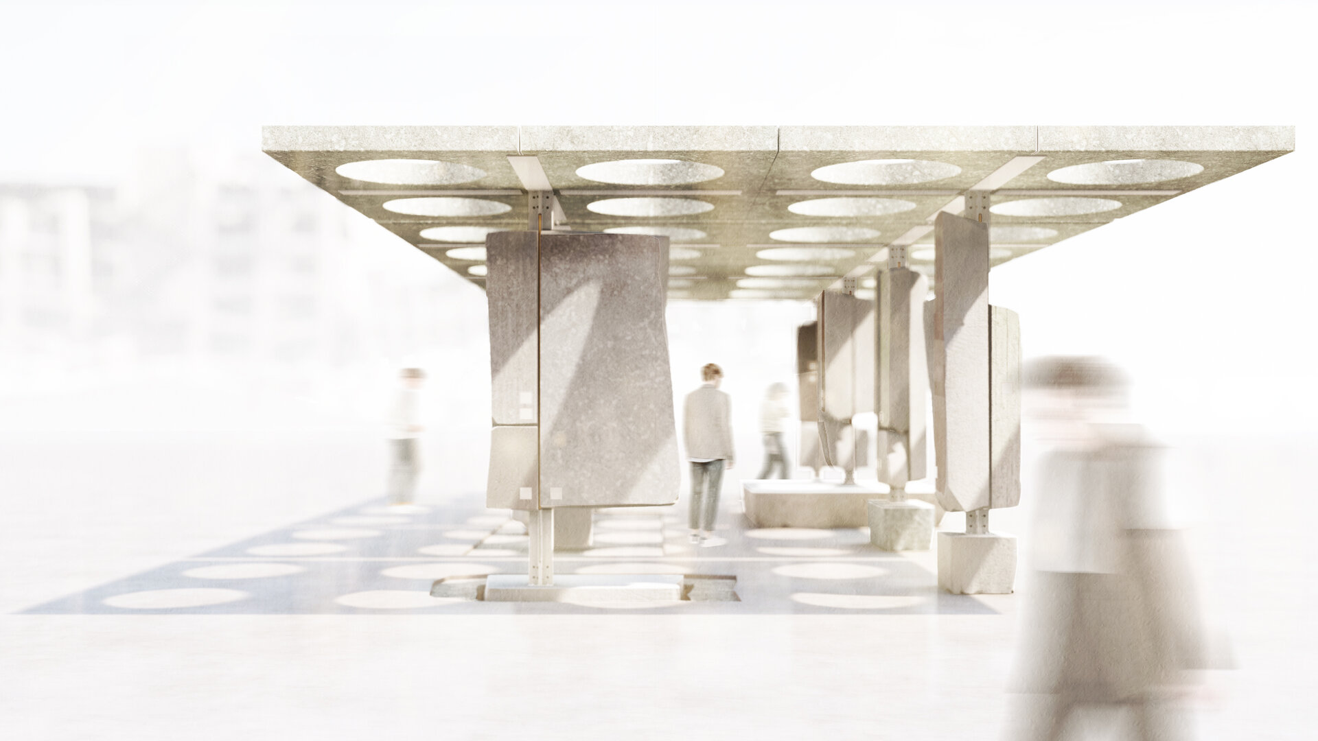 Pavilion Ground Zero - Betonul ca martor