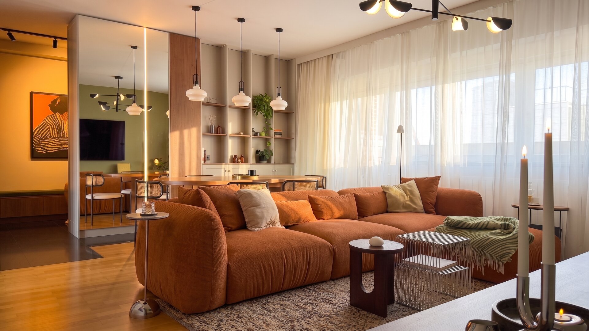 Scenografie atemporală: tactilitate și adaptare în stil Mid-Century