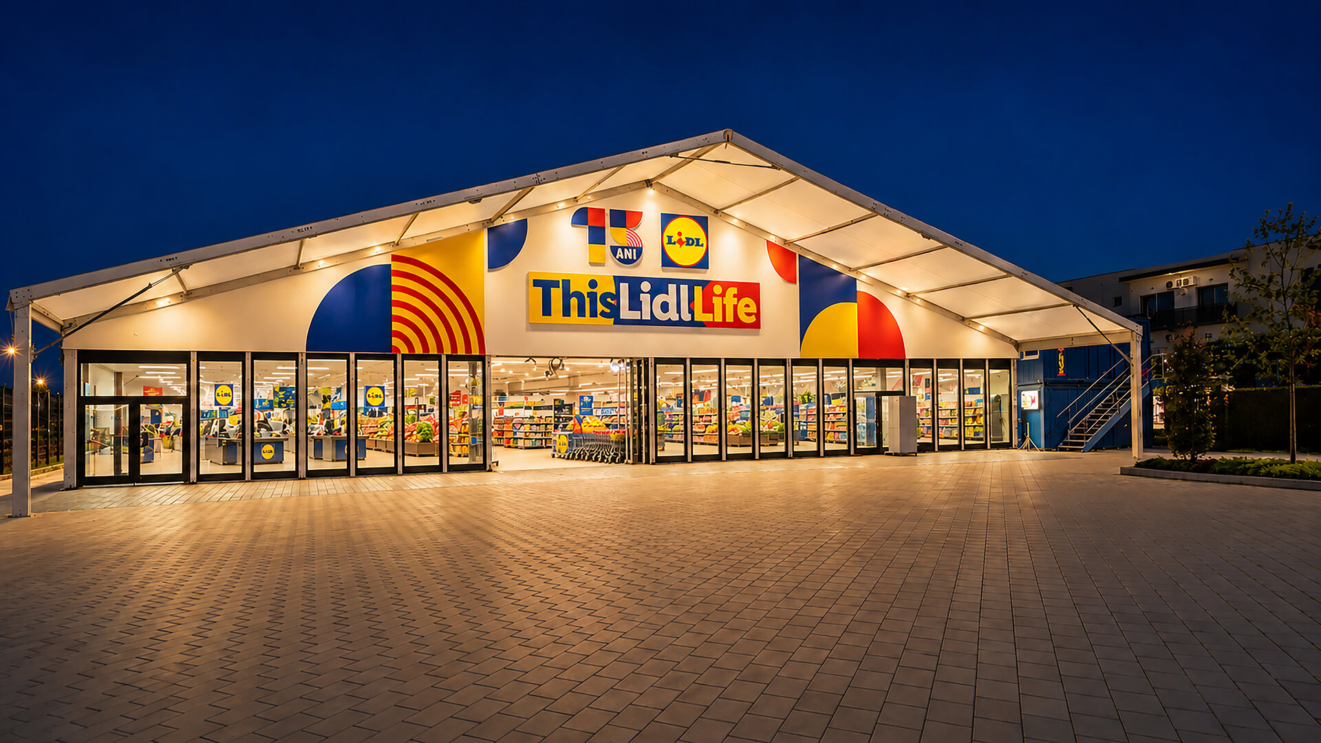 Lidl Nibiru – Arhitectură modulară pentru un context temporar