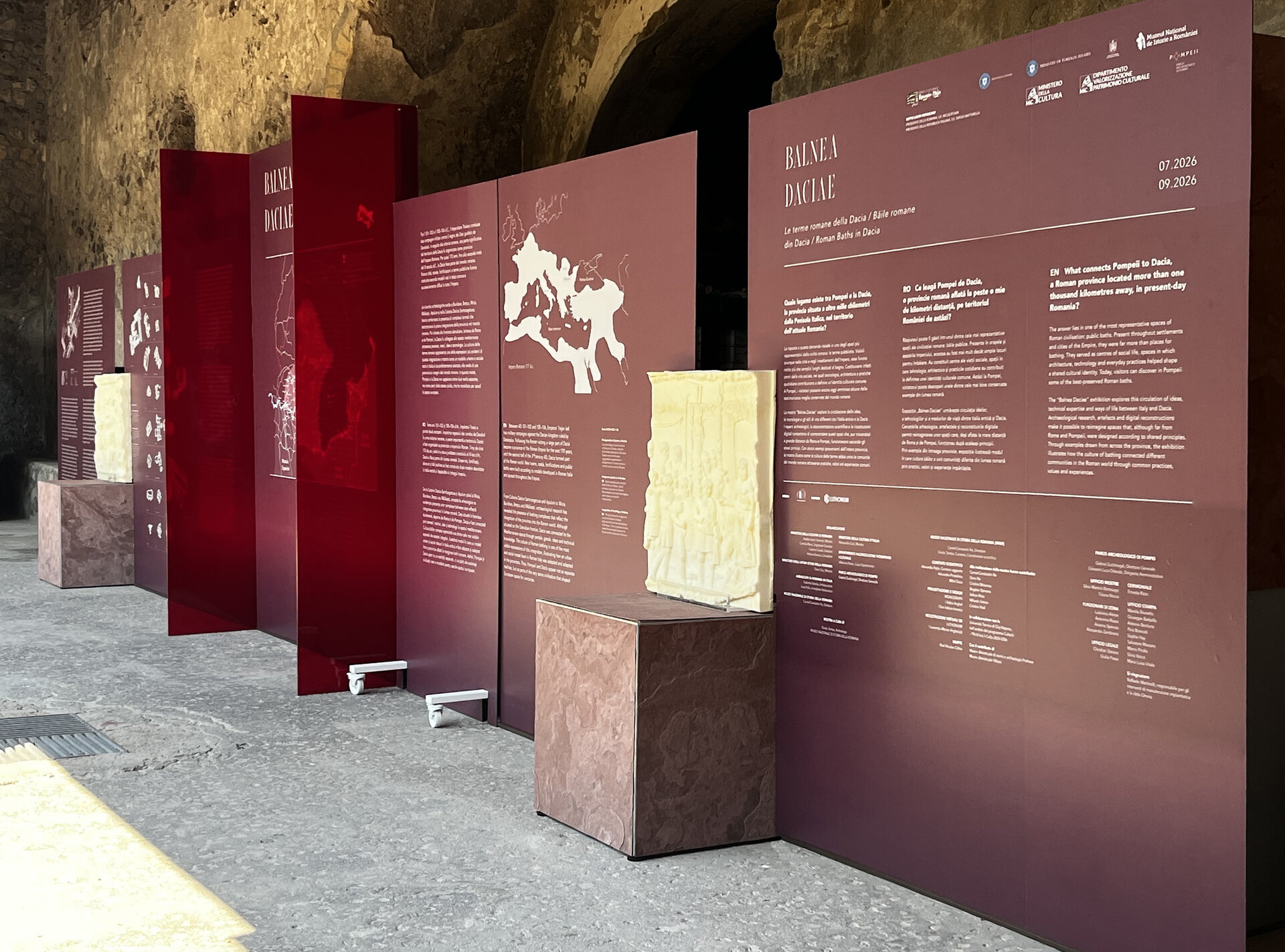 Expoziție temporară la Pompeii - „Balnea Daciae”