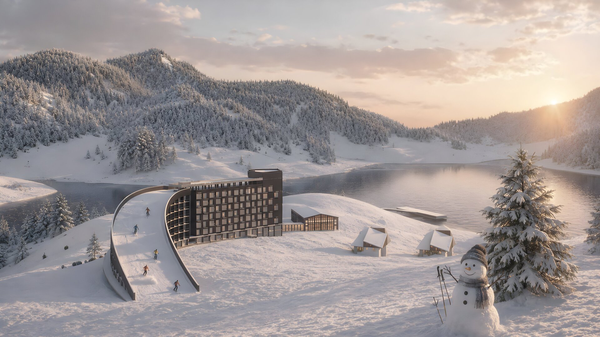 Hotel Ski-In. Revitalizarea stațiunii montane Vidra